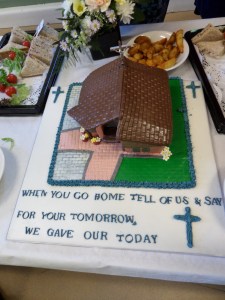 Cake made by one of the ladies of the parish